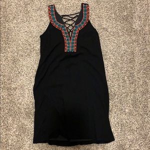 Very cute black dress can be worn to the beach!